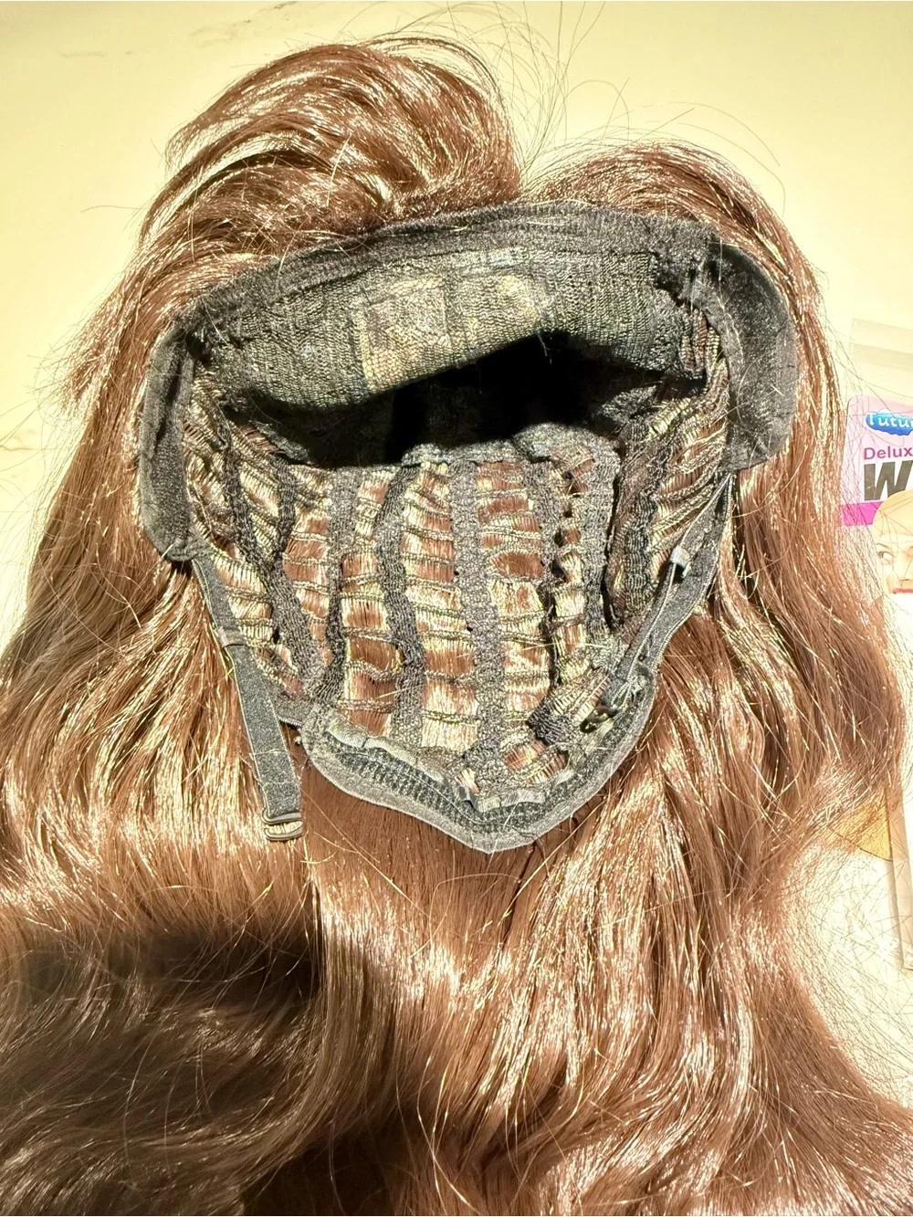 HAIR, 26” Wavy Center Part with Bangs with accessories, Brown